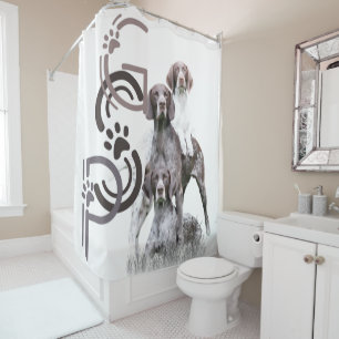 German Shorthaired Pointer (GSP) Shower Curtain