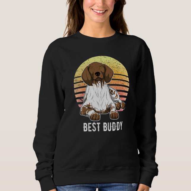 German Shorthaired Pointer Gsp Sunset  2 Sweatshirt (Front)