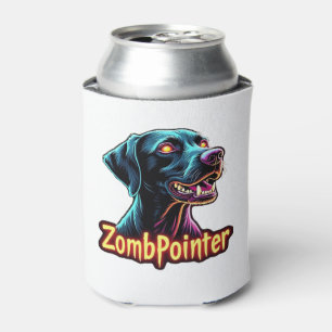 German Shorthaired Pointer GSP Zombie Dog Hallowee Can Cooler