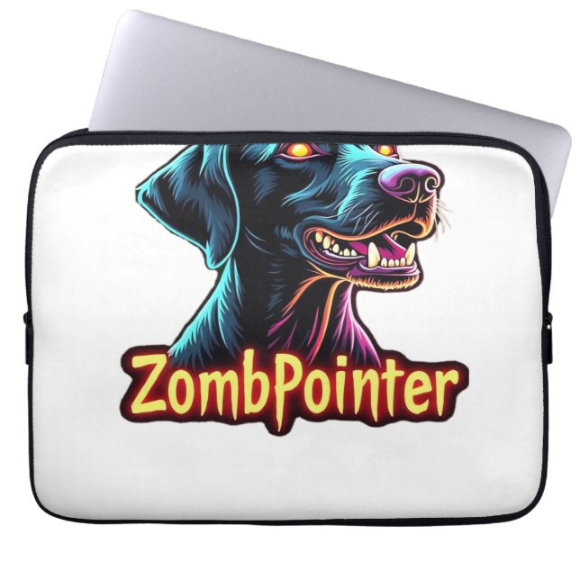 German Shorthaired Pointer GSP Zombie Dog Hallowee Laptop Sleeve (Front)