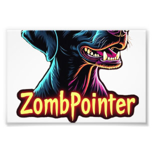 German Shorthaired Pointer GSP Zombie Dog Hallowee Photo Print