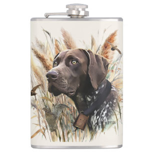 German Shorthaired Pointer Hip Flask