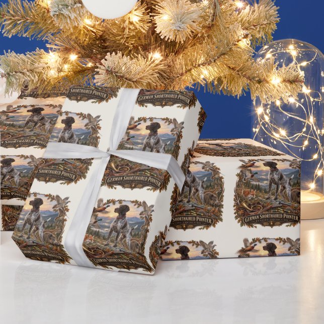 German Shorthaired Pointer– Hunting Collection Wrapping Paper (Holidays)