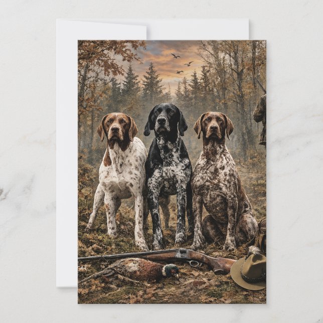 German Shorthaired Pointer  Invitation (Front)