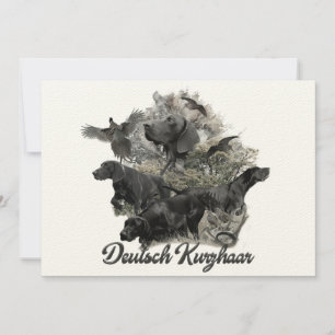 German Shorthaired pointer Invitation