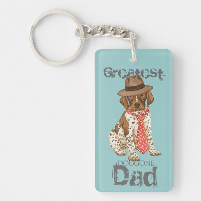 German Shorthaired Pointer Key Ring (Front)