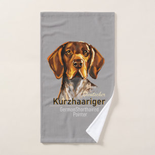German Shorthaired Pointer Kurzhaar Bath Towel Set