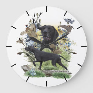 German Shorthaired Pointer Large Clock