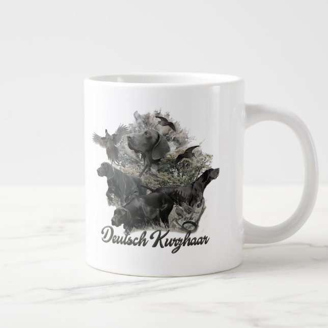 German Shorthaired pointer   Large Coffee Mug (Right)