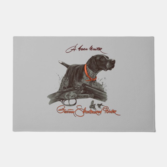 German Shorthaired Pointer Long Sleeve Shirt. A Bo Doormat (Front)
