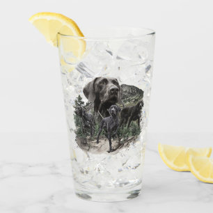 German Shorthaired Pointer Lovers Glass