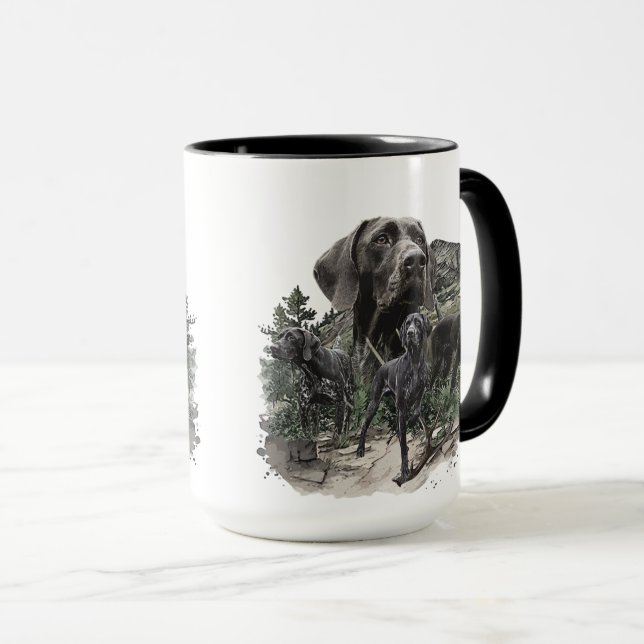 German Shorthaired Pointer Lovers Mug (Front Right)