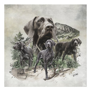 German Shorthaired Pointer Lovers Photo Print