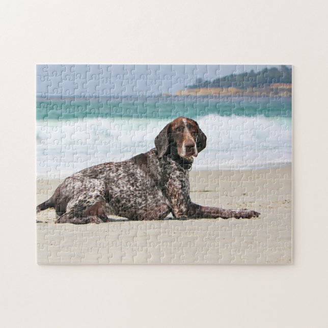 German Shorthaired Pointer - Luke - Riley Jigsaw Puzzle (Horizontal)