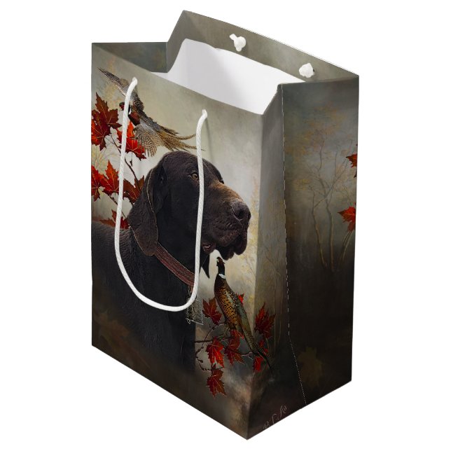 German Shorthaired Pointer      Medium Gift Bag (Front Angled)