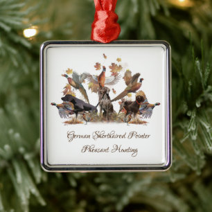 German Shorthaired Pointer   Metal Tree Decoration