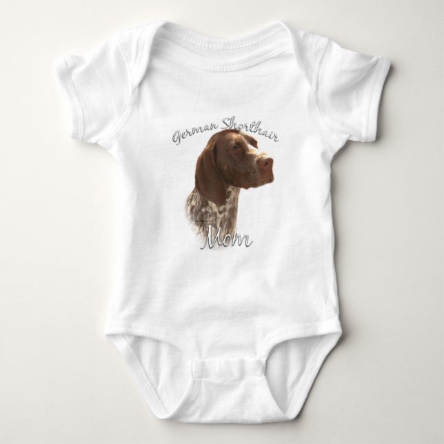 German Shorthaired Pointer Mum 2 Baby Bodysuit (Front)