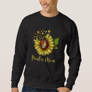 German Shorthaired Pointer Mum Dog Sunflower Mothe Sweatshirt