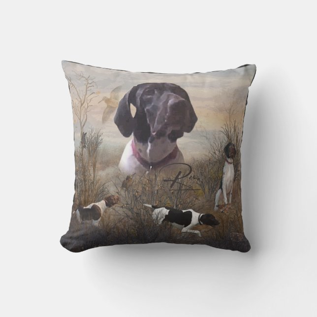 German Shorthaired Pointer Outdoor Pillow (Front)