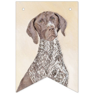 German Shorthaired Pointer Painting - Dog Art Bunting