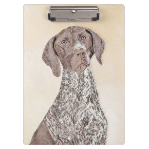 German Shorthaired Pointer Painting - Dog Art Clipboard