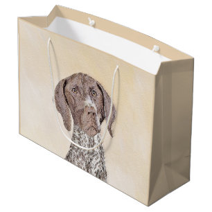 German Shorthaired Pointer Painting - Dog Art Large Gift Bag