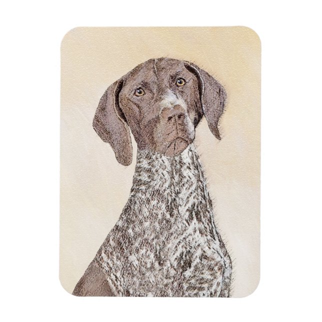 German Shorthaired Pointer Painting - Dog Art Magnet (Vertical)