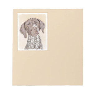 German Shorthaired Pointer Painting - Dog Art Notepad