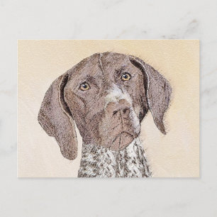German Shorthaired Pointer Painting - Dog Art Postcard