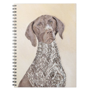 German Shorthaired Pointer Painting - Dog Art Spiral Notebook