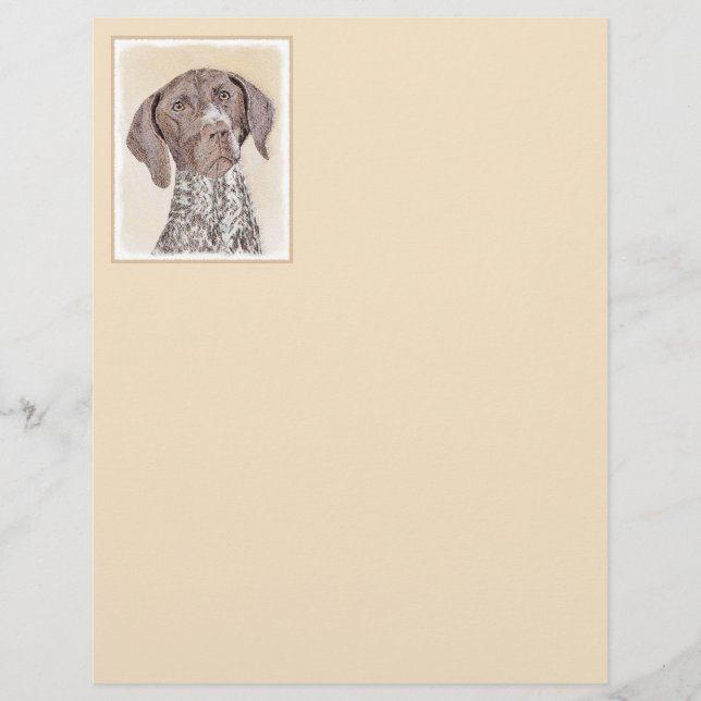 German Shorthaired Pointer Painting - Original Art (Front)