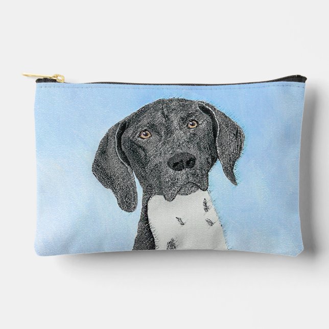 German Shorthaired Pointer Painting Original Art Accessory Pouch (Front)