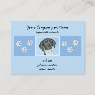 German Shorthaired Pointer Painting - Original Art Business Card