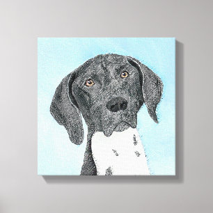 German Shorthaired Pointer Painting - Original Art Canvas Print
