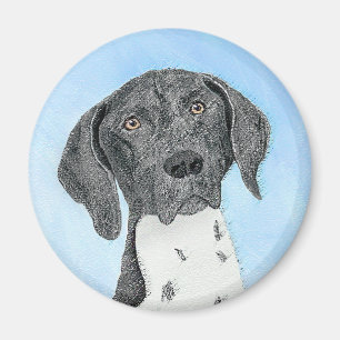German Shorthaired Pointer Painting - Original Art Magnet