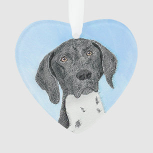 German Shorthaired Pointer Painting - Original Art Ornament