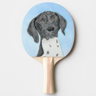 German Shorthaired Pointer Painting - Original Art Ping Pong Paddle