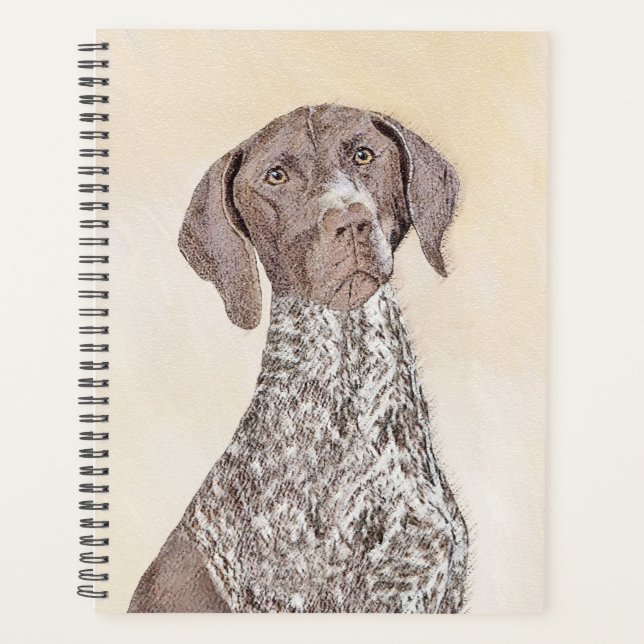 German Shorthaired Pointer Painting - Original Art Planner (Front)