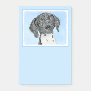 German Shorthaired Pointer Painting - Original Art Post-it Notes