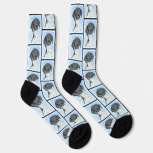 German Shorthaired Pointer Painting Original Art Socks