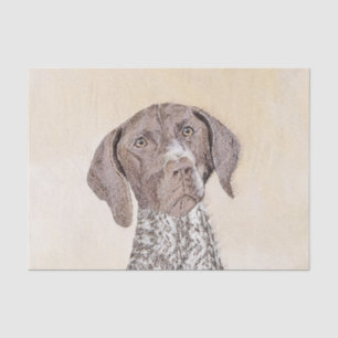 German Shorthaired Pointer Painting - Original Art Tissue Paper