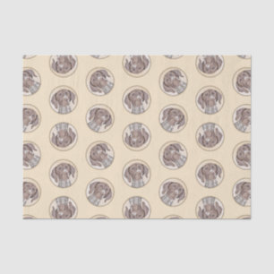 German Shorthaired Pointer Painting Original Art Tissue Paper