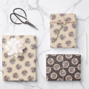 German Shorthaired Pointer Painting Original Art Wrapping Paper Sheet