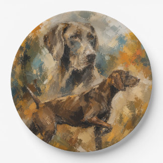 German Shorthaired Pointer  Paper Plate