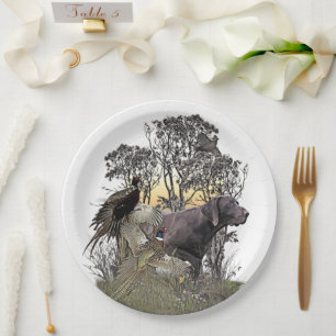 German Shorthaired Pointer    Paper Plate
