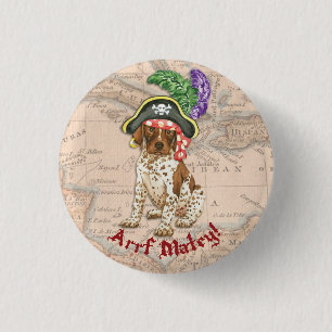 German Shorthaired Pointer Pirate Button