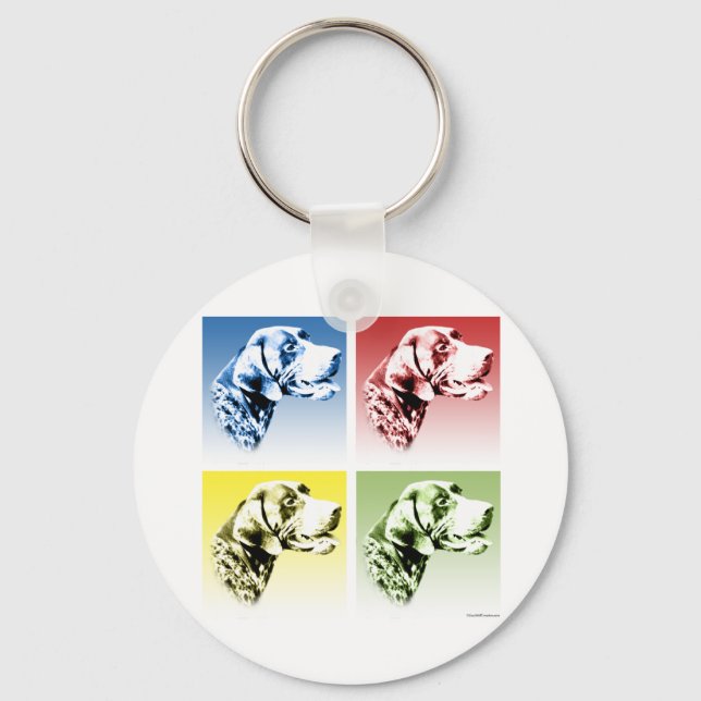 German Shorthaired Pointer Pop Key Ring (Front)