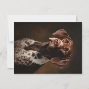 German Shorthaired Pointer Portrait Postcard