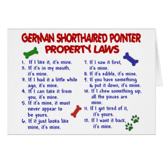 GERMAN SHORTHAIRED POINTER Property Laws 2
