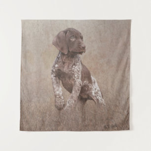 german shorthaired pointer puppy tapestry